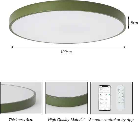 Brilagi-LED Lampă LED reglabilă SMART pentru piscină, 128 W, 230 V, 100 cm, Wi-Fi Tuya + telecomandă, verde