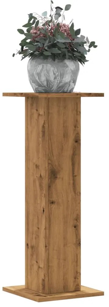 vidaXL Suporturi de plante, 2 buc., stejar artizanal, 30x30x80cm, lemn