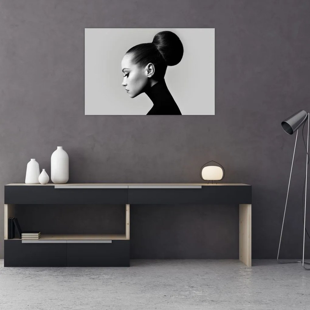 Tablou - Profilui femeii frumoase (90x60 cm)