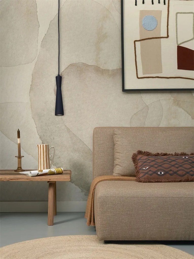 Pendul metal design modern Bordeaux negru