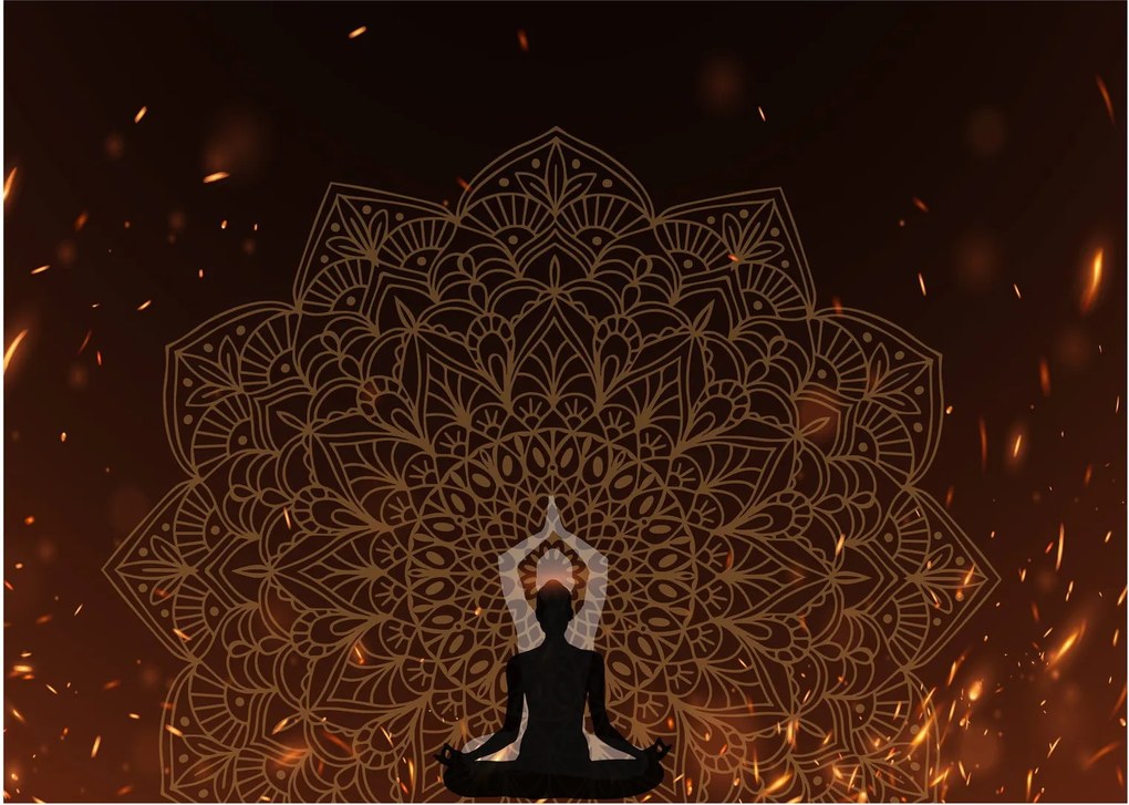 Tablou pe sticlă - Meditații (70x50 cm)