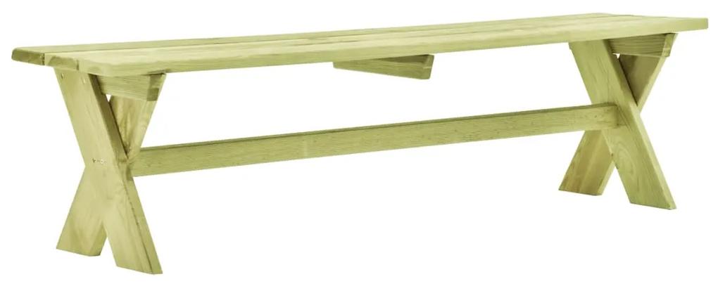 49031 vidaXL Bancă de grădină, 170 cm, lemn de pin tratat