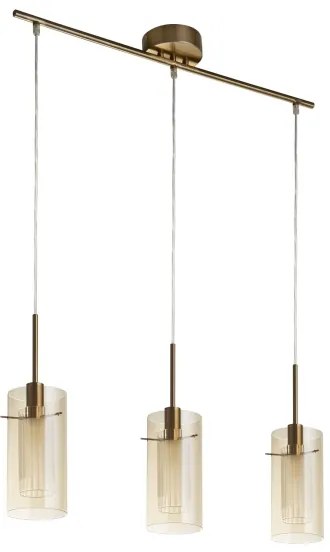 Lustră pe cablu Searchlight 3303-3CP DUO 3xE14/60W/230V alamă