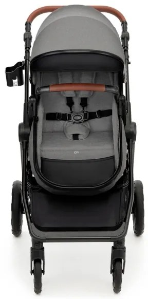 Cărucior de copii combinat 3 în 1 KINDERKRAFT ESME Moonlight grey + scaun auto MINK PRO