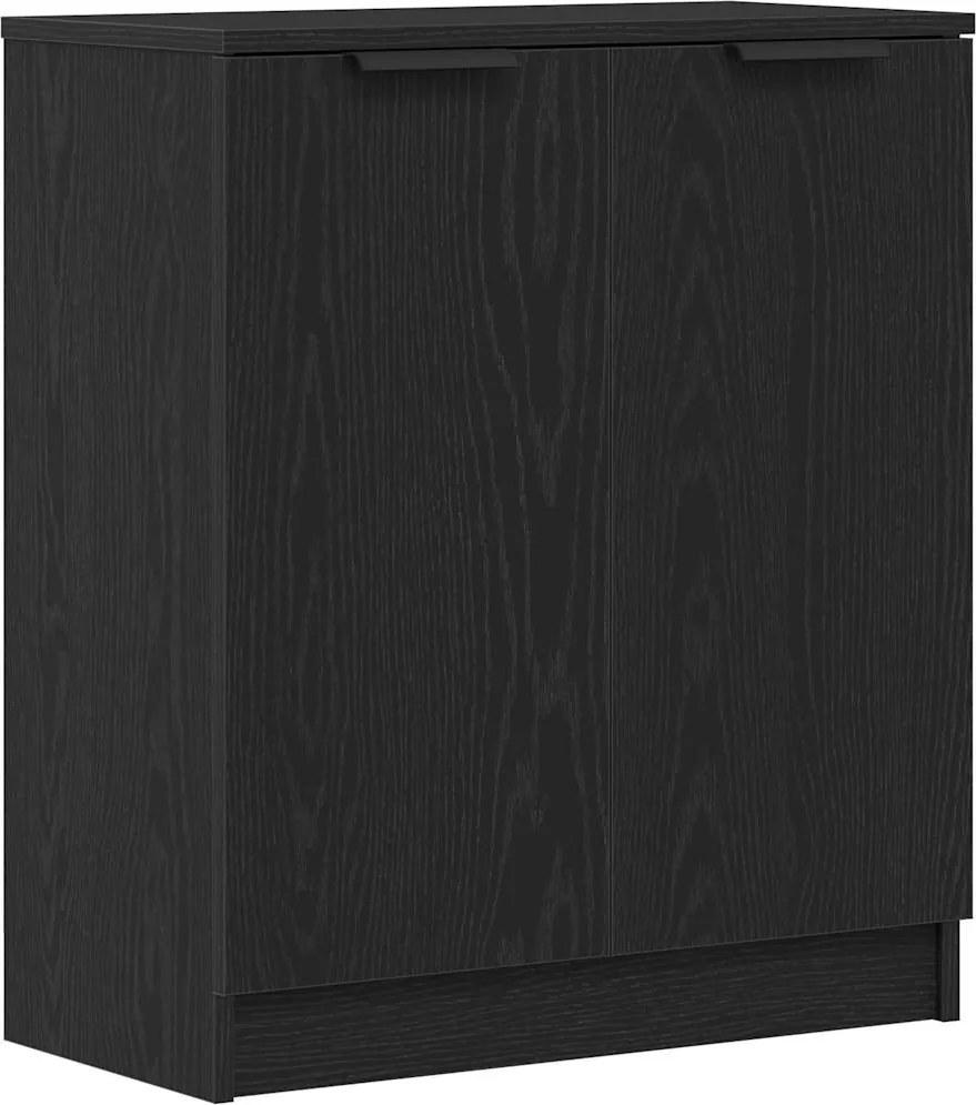 vidaXL Bufet Stejar Negru 60 x 30 x 70 cm Lemn compozit