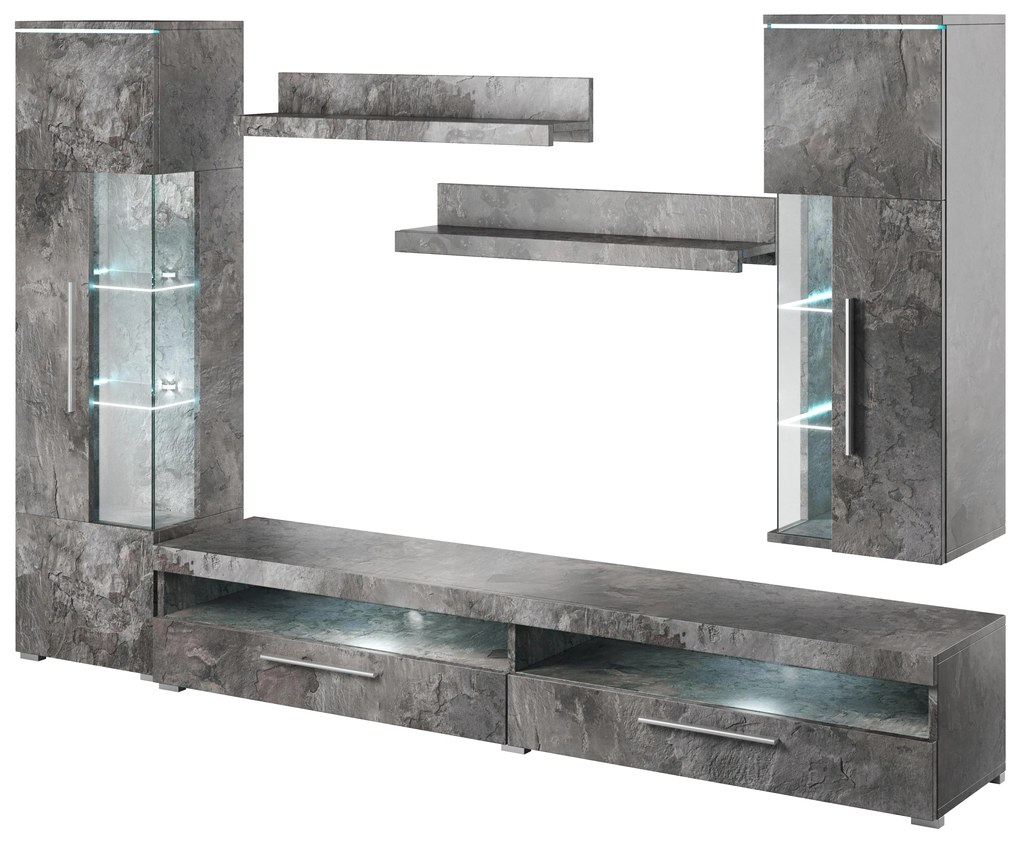 Mobilier living Indiko Typ 10 (schiefer) (cu iluminat). 1108212