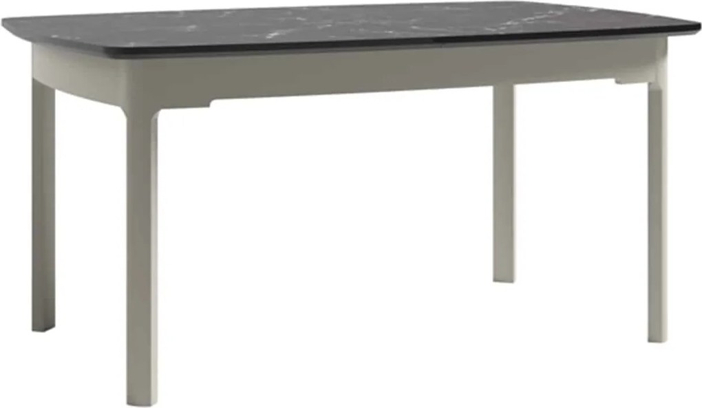 Masă lemn masiv crem Dining Santiago II Extensibilă 155/, 305 × 100 × 77 cm