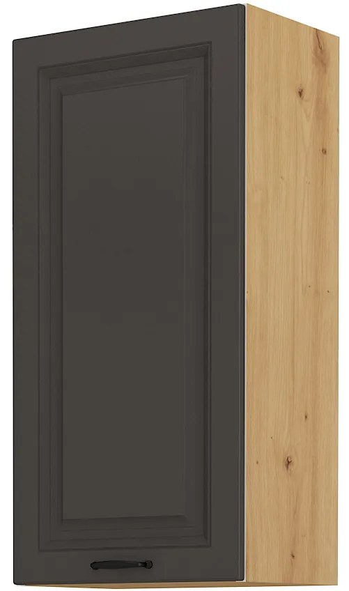 Dulap superior de bucătărie Sheila 45 G 90 1F (stejar artisan + grafit). 1040905