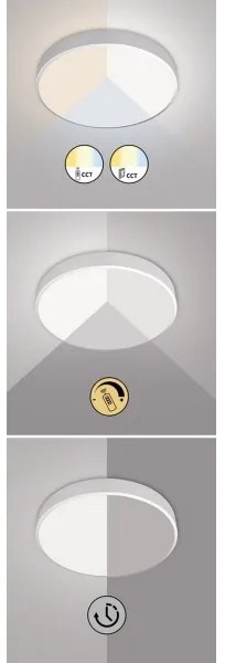 Rabalux 3316 - Plafonieră LED dimabilă TESIA LED/60W/230V 60 cm + telecomandă
