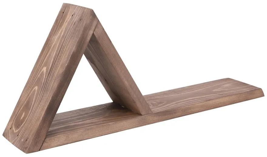 Set 2 rafturi din lemn pentru perete Triangles
