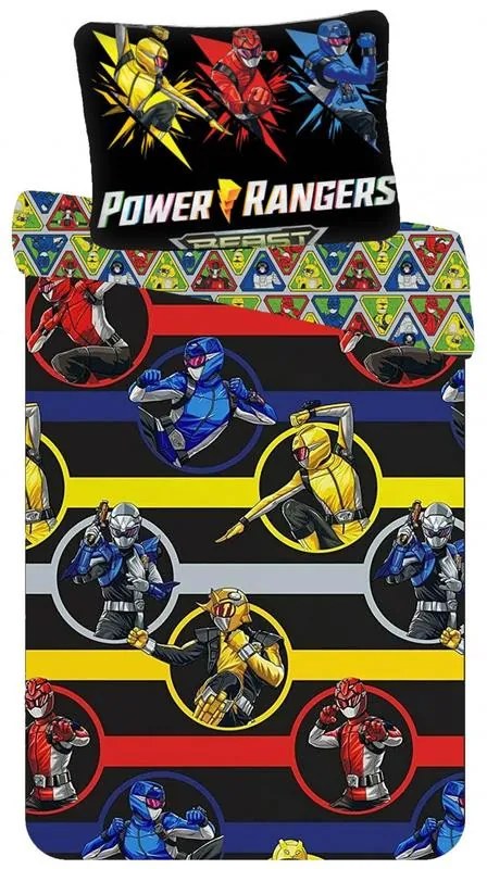 Power Rangers Beast lenjerie de pat pentru copii 100×140cm, 40×45 cm