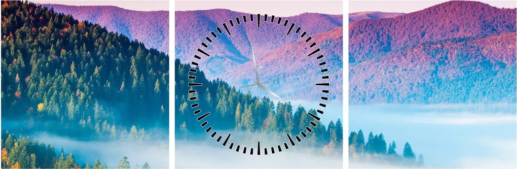 Tablou - Panoramă 2 (cu ceas) (90x30 cm)