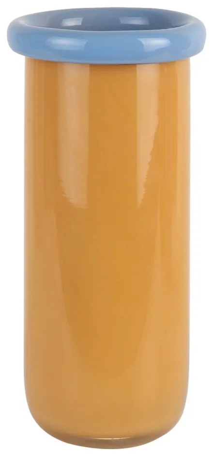 Vază galben-muștar din sticlă (înălțime 30,5 cm) Plegado – PT LIVING