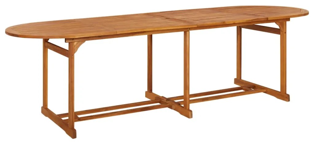 vidaXL Masă de grădină, 280x90x75 cm, lemn masiv de acacia