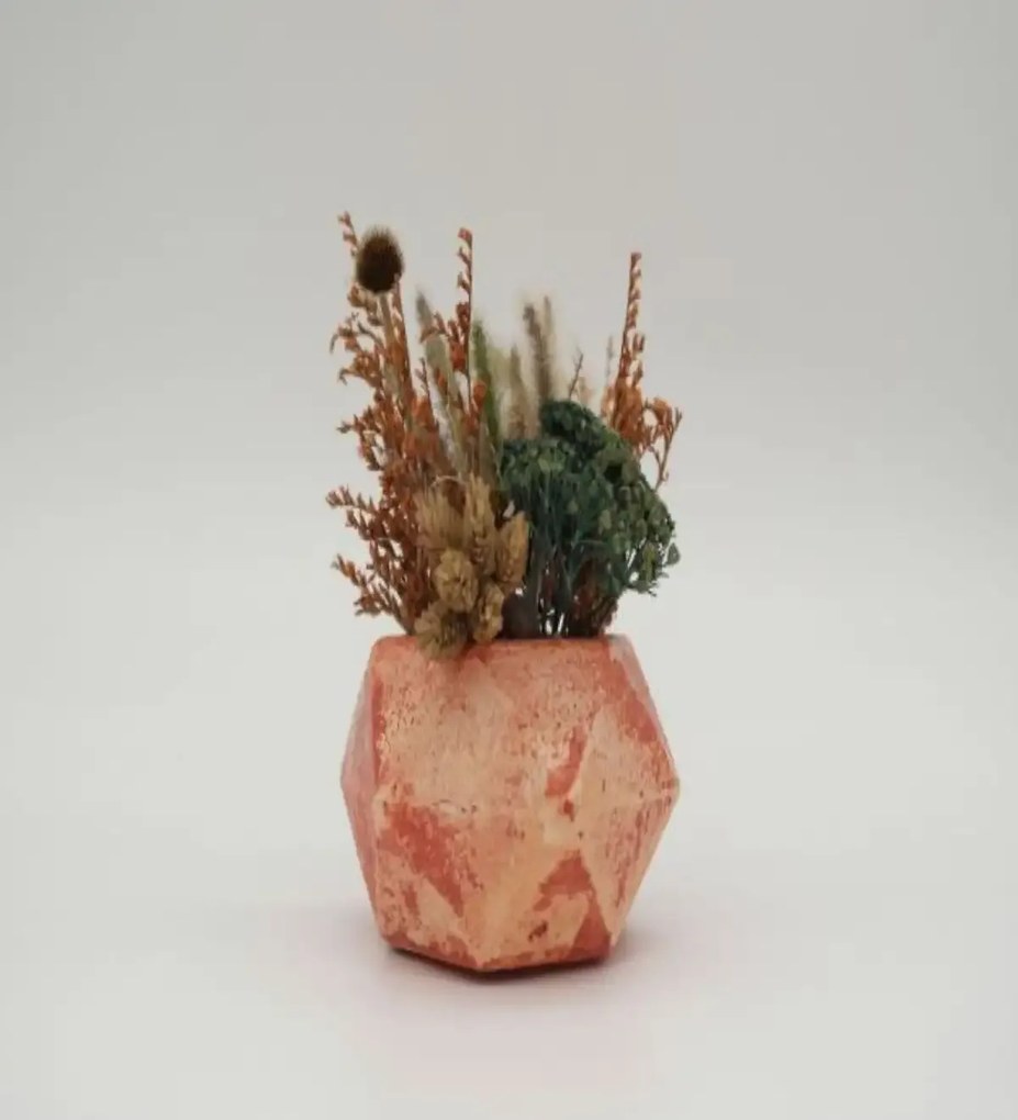 Ghiveci decorativ cu flori artificiale, homs seria A620,17x5.5x9 cm,30344