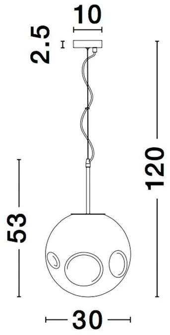 Lustra, Pendul design modern MAYAN, champagne NVL-9988104
