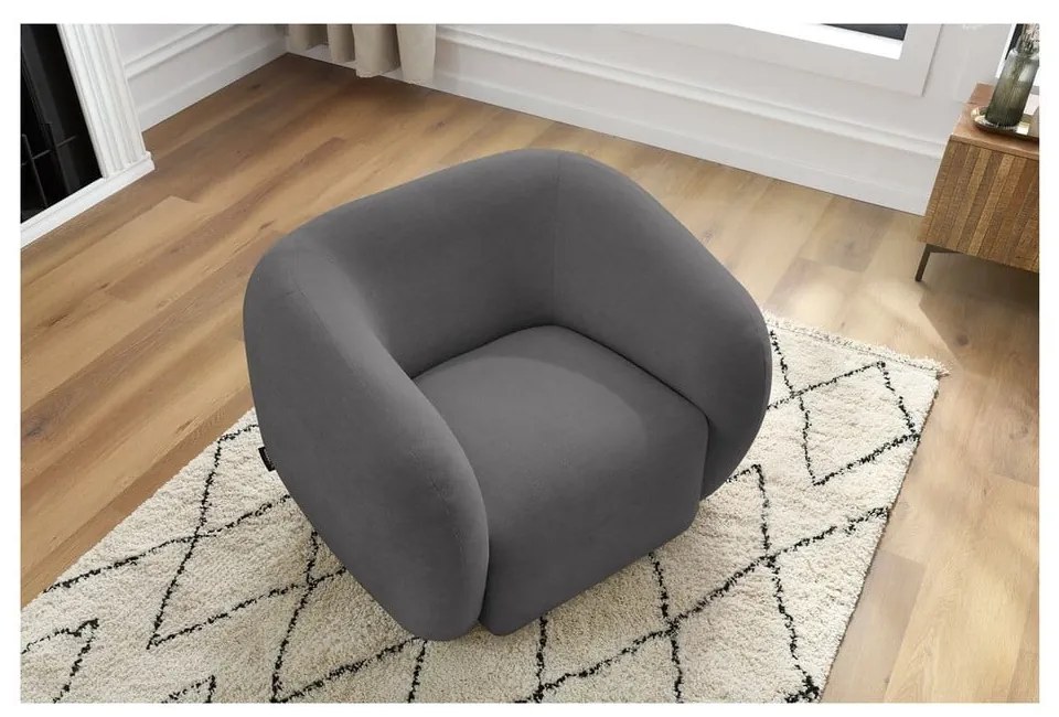 Fotoliu gri închis Celine – Bobochic Paris