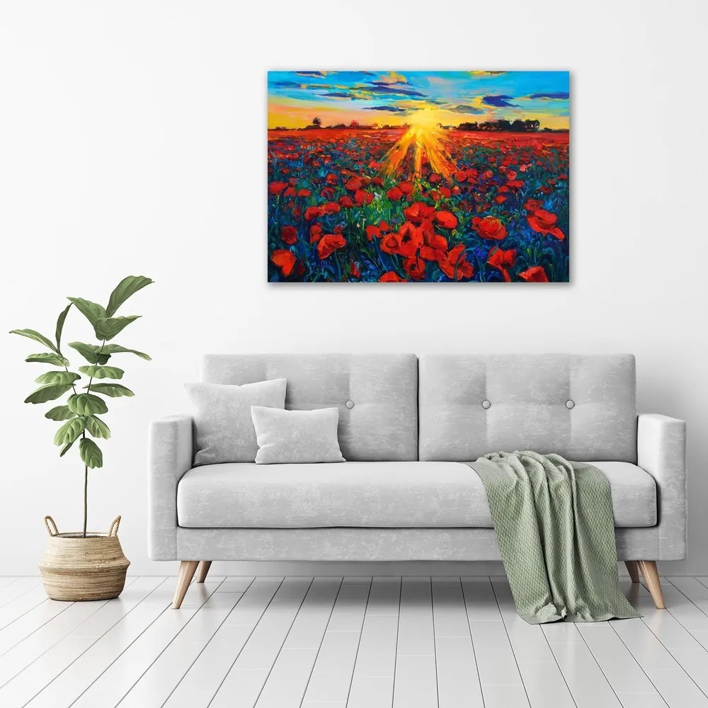 Tablou pe pânză canvas Câmp de maci