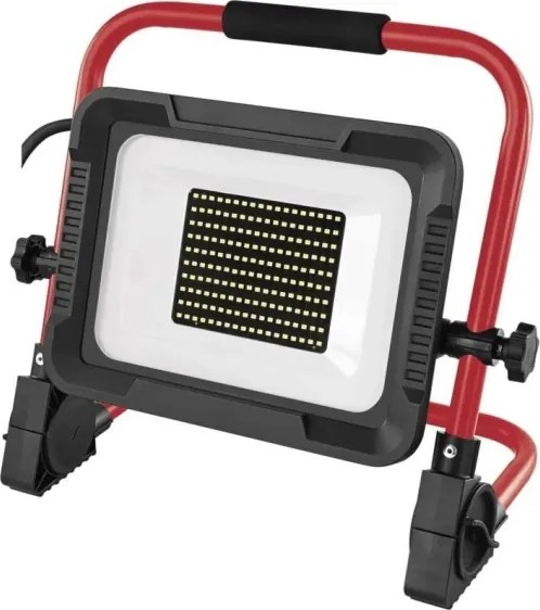 Proiector LED cu stativ ELION LED/100W/230V 4000K IP65 roșu/negru