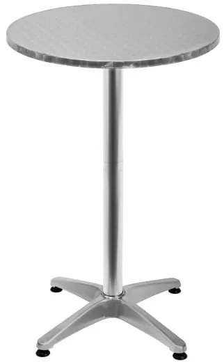 Deuba Masa de bar din aluminiu - Ø60 cm pliabila