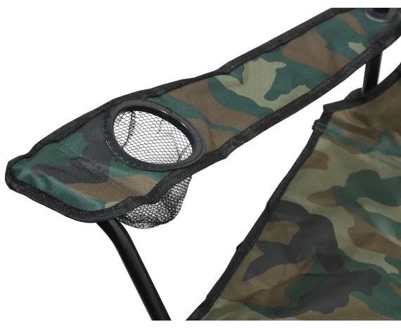 Scaun camping pliabil camuflaj