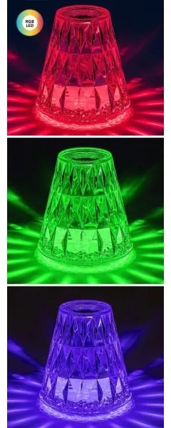 Lampă LED RGB reîncărcabilă dimabilă de masă Rabalux 76004 SIGGY LED/2W/5V 3000K