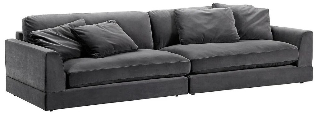 Canapea modulară Riverton K110 Gri, 325x120x67cm, Tapiterie, Picioare: Plastic