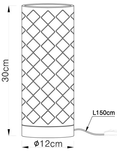 Lampă de masă CINDY 1xE27/40W/230V Globo 15584T1