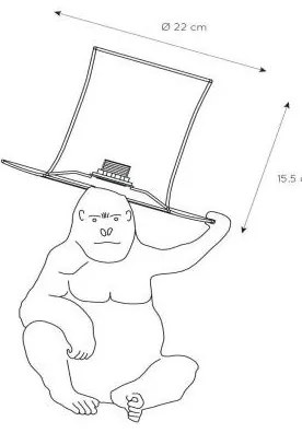 Lucide 10503/81/30 - Lampă de masă GUST 1xE14/40W/230V