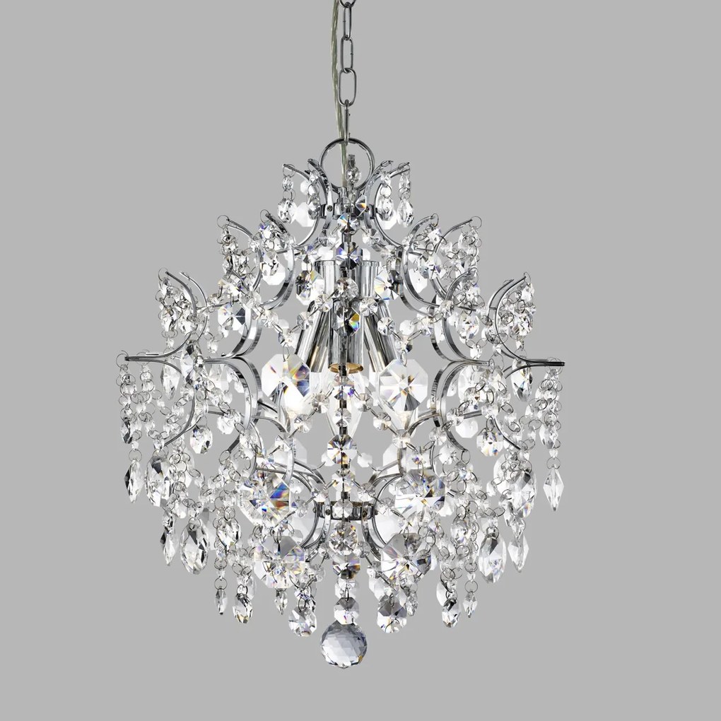 Candelabru cristal K9 design elegant 38cm Harrietta 7673-3CC SRT