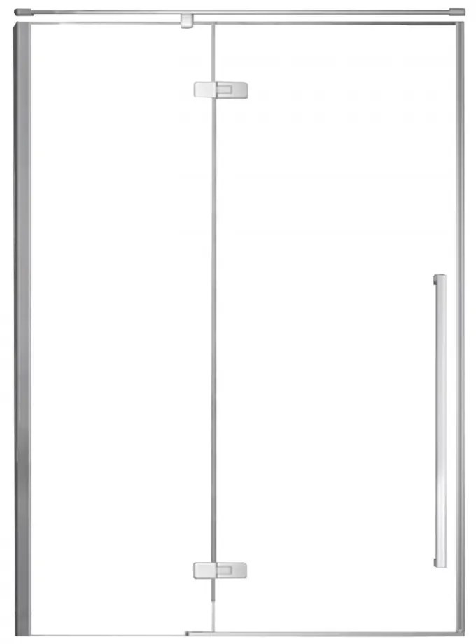 Cabină de duș Sorrento 110x200 cu balamale, stânga, cu finisaj Easy Clean