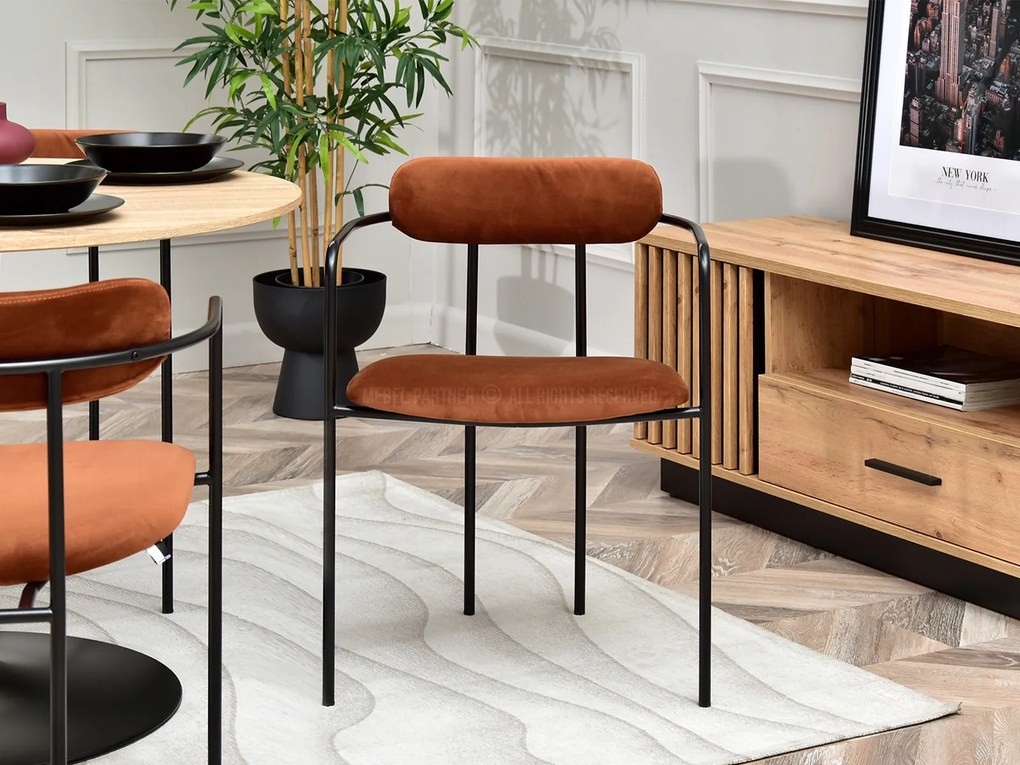 Scaun Magnus (cupru + negru). Promo -16%. 1111145