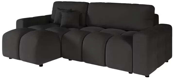 Coltar Extensibil Lucky  233 x 142 Cm Textil Negru