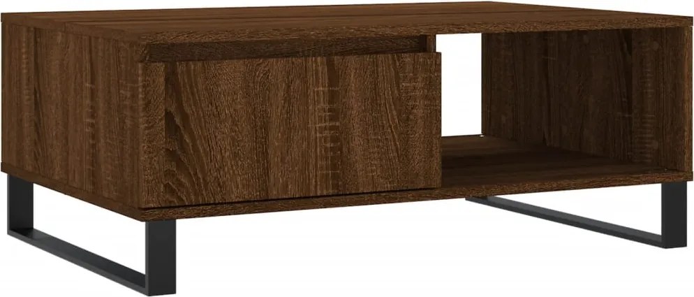 vidaXL Masă de cafea, stejar maro, 90x60x35 cm, lemn compozit