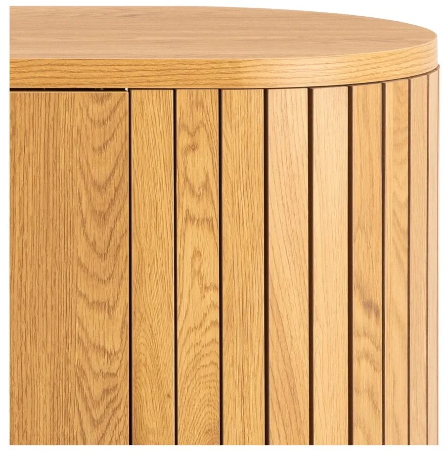 Comodă în culoare naturală cu aspect de lemn de stejar 160x80x45 cm Colima – Actona