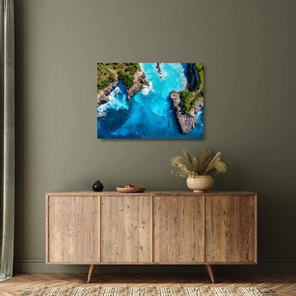 Tablou pe sticlă - Golful din Bali (70x50 cm)