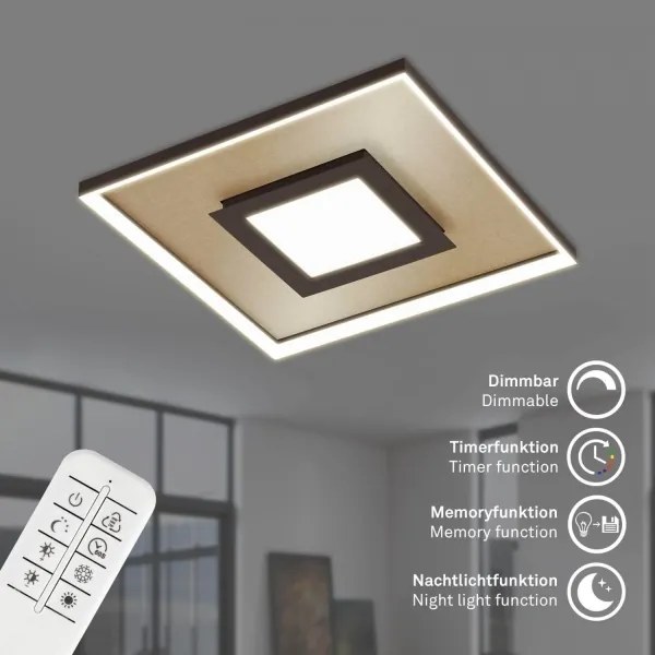 Plafonieră LED dimabilă Briloner 3641-017 FRAME LED/30W/230V 2700-6500K + telecomandă
