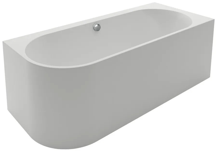 Cada freestanding Kreiner Andrea 175x75 cm finisaj alb dreapta lipita de perete BTW