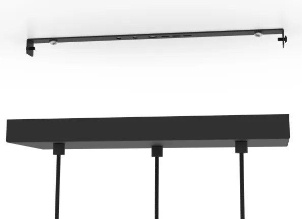 Lustră pe cablu Eglo 390177 PAZ 3xE14/40W/230V auriu/negru