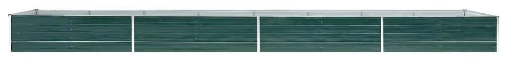 Strat inaltat de gradina, verde, 600x80x45 cm, otel galvanizat 1, Verde, 600 x 80 x 45 cm