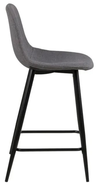 Scaune de bar gri-deschis 2 buc. tapițate (înălțime șezut 65 cm) Wilma – Actona