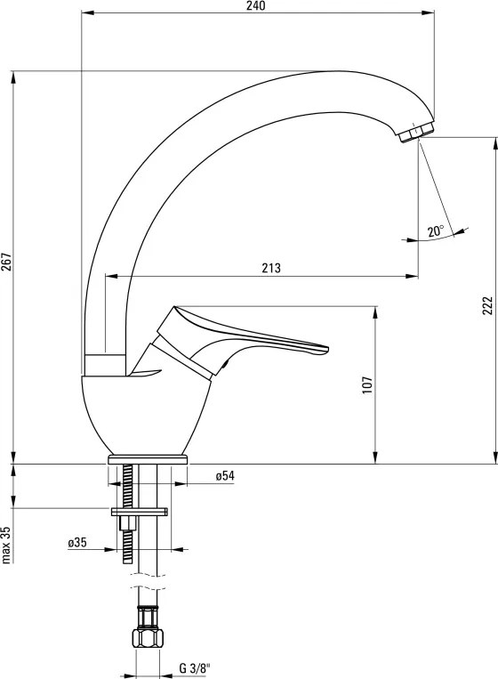 Joko Baterie pentru bucătărie Finisaj: Crom BOJ_066M