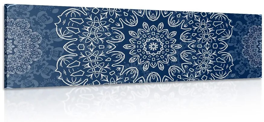 Tablou Mandala albastră cu model abstract