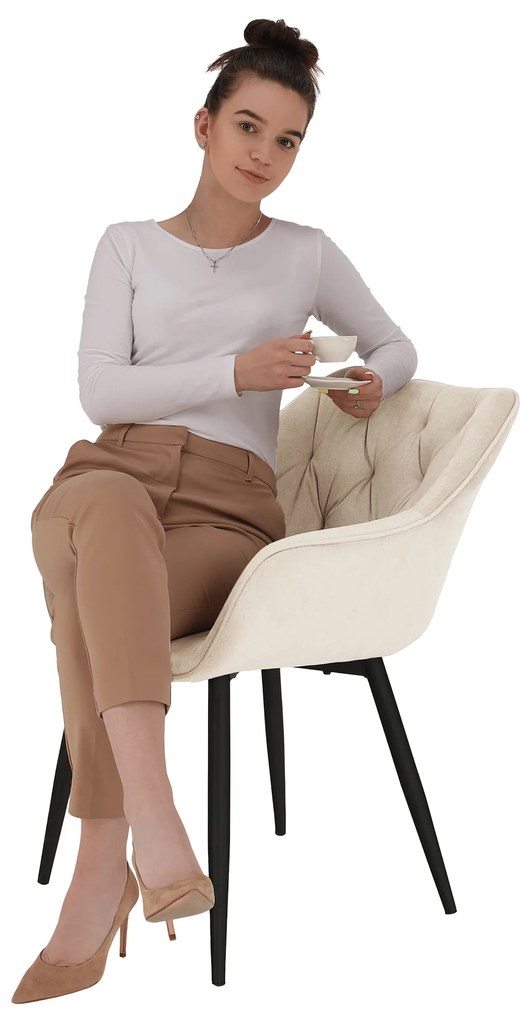 Fotoliu de design Feddy (Bej). 1021240