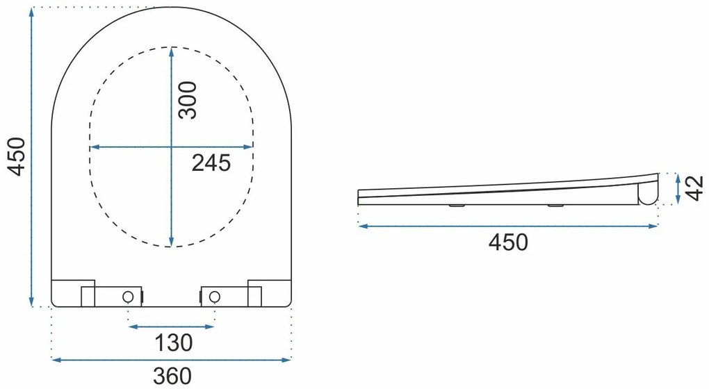 capac PP ABS FLAT WHITE