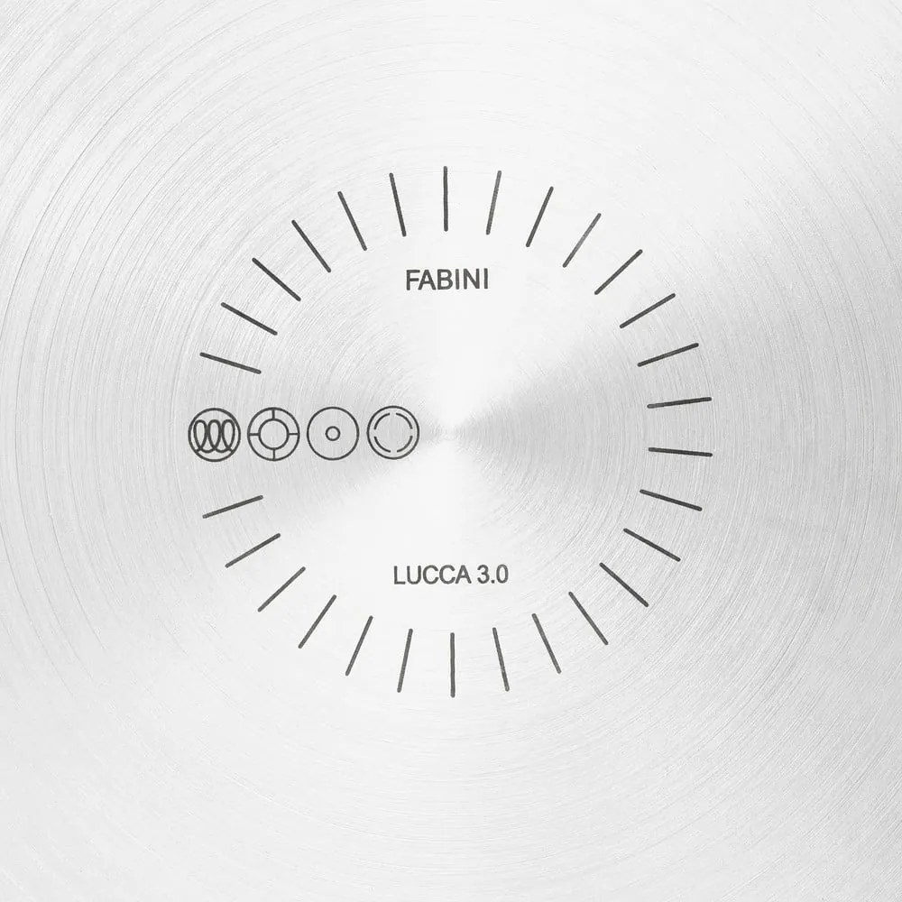 Cratiță cu capac din oțel inoxidabil 5,5 l adecvată pentru plita cu inducție Lucca 3.0 – FABINI