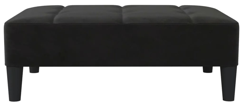 Taburet, negru, 78x56x32 cm, catifea Negru