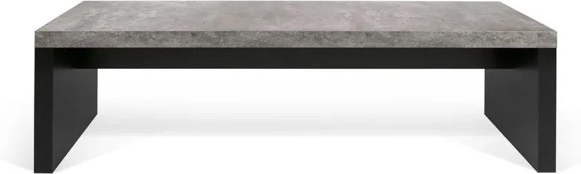 Bancă în decor de beton TemaHome Detroit, 140 x 43 cm, negru - gri