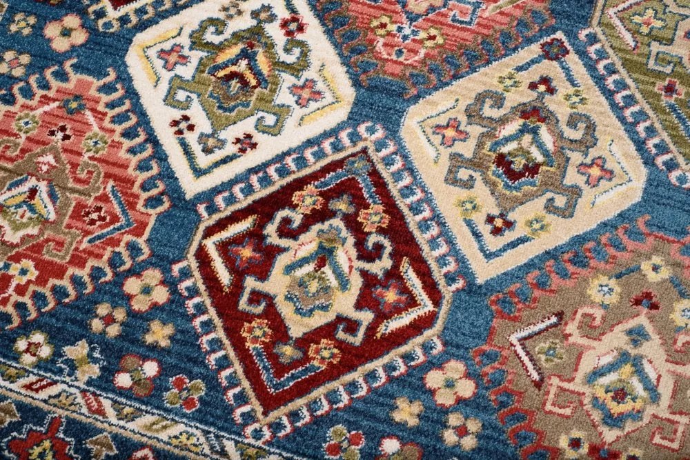 Covor de epocă de designer în albastru Latime: 160 cm | Lungime: 225 cm