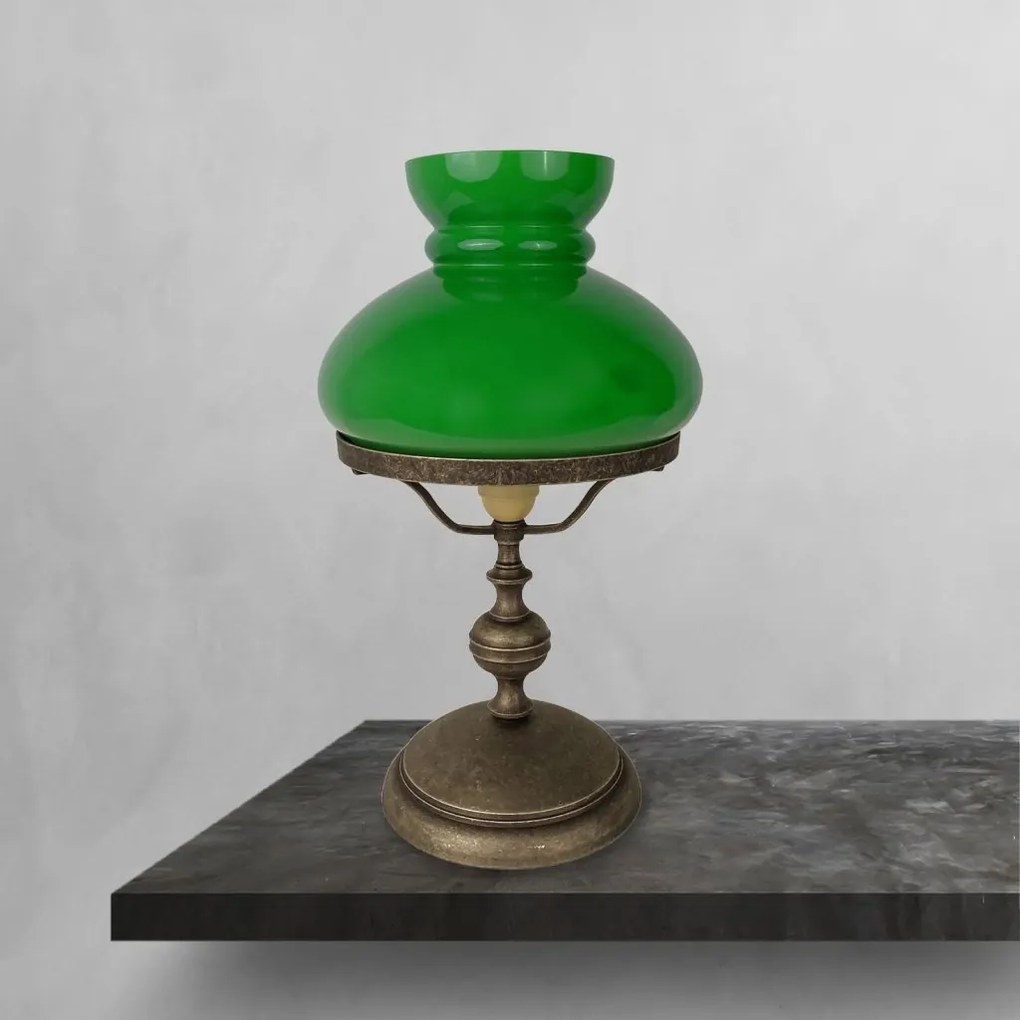 Veioza din alama stil nautic clasic Mississippi verde